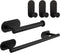 TocTen 5 Pieces Self Adhesive Towel Bar Set, Stainless Steel Bathroom Hardware Set Include Towel Rack, Toilet Paper Holder, 3 Packs Towel Hook, No...