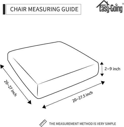 Easy-Going Stretch Chair Cushion Cover Sofa Cushion Furniture Protector Sofa Seat Sofa Slipcover Sofa Cover Soft Flexibility with Elastic Bottom(C...