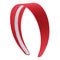 Motique Accessories Red 2 Inch Wide Satin Hard Headband with No Teeth...