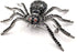 Spooky Season Eight-Legged Full Black Spider Brooch Pin with Red Eyes...
