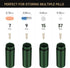 Pill Holder Container Waterproof Portable Small EDC Pill Bottle Capsule Tube for Outdoor, Camping, Travel (Green)...