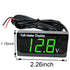 57.2x29.3x11.8mm Digital Voltmeter Tester Waterproof Monitor Meter Battery Capacity Indicator Green LED Digital Voltmeter for Automotive and Subst...