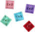 OEM Profile Blank Keycaps PBT Rainbow Mixed Colors 1U R4 Keycap for MX switches Mechanical Keyboard (Mixed colors, 20pcs)...