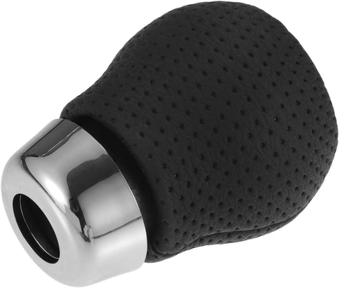 ACROPIX Black Faux Leather 5 Speed Manual Gear Shift Knob Universal Stick Shifter Lever Head Ball with Adapters - Pack of 4...