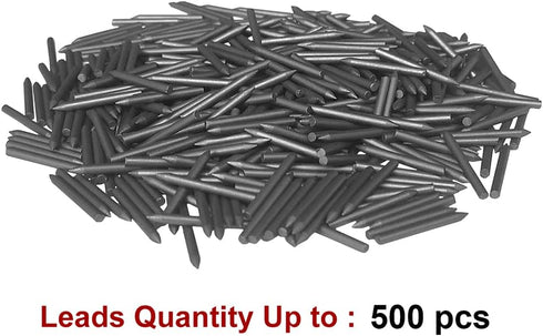 500Pcs/Box COMPASS LEAD REFILLS 2mm 2B HB Black 2.0mm drawing draft Black pencil sharpener...