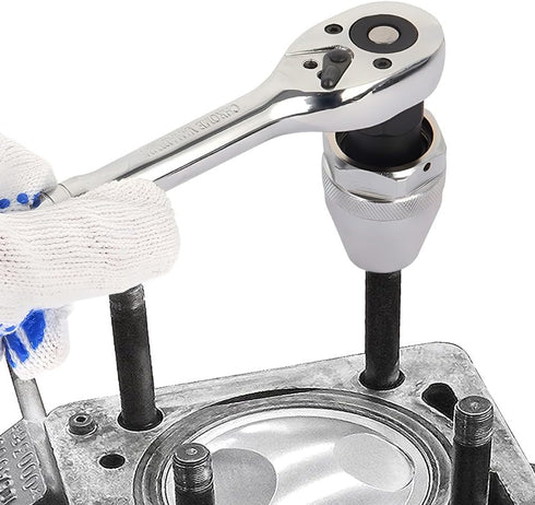 Damaged Bolt and Stud Extractor Tool 3/8" Drive Broken Stud Remover Bolt Extractor Fit 1/4" to 1/2" Rounded Studs for Broken, Rounded Off, Painted...