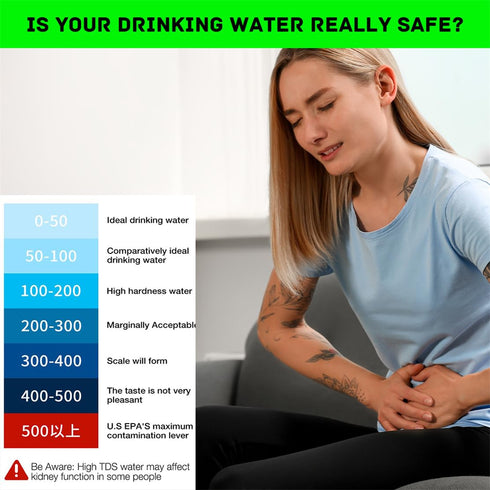 TDS Meter 4 in 1 Digital Water Tester Temperature Meter Accurate Reliable 0-9990 PPM for Drinking Water RO/DI System Aquariums Pools...