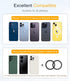Magnetic Tripod Mount with Cold Shoe, Adjustable Phone Camera Holder, Cell Phone Tripod Holder Adapter for/Ring Light/Selfie Stick, Tripod Attachm...
