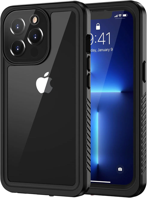 Lanhiem for iPhone 13 Pro Max Case, IP68 Waterproof Dustproof Shockproof Cases with Screen Protector, Full Body Protective Front and Back Cover fo...