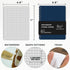 2PCS Waterproof Spiral Notebooks with Stone Paper and PVC Cover, Graph Pattern Weatherproof Notepad 100 Pages, Medium Size All-Weather Steno Pads ...