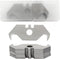 Hook Blade Utility Knife, SK5 Carbon Steel Replacement Blades with Plastic Case (30pcs)...
