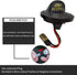 Full LED License Plate Light Tag Lamp Assembly Compatible with Ford F-150 F-250 F-350 F-450 F-550 Super Duty Explorer Expedition Ranger Excursion ...
