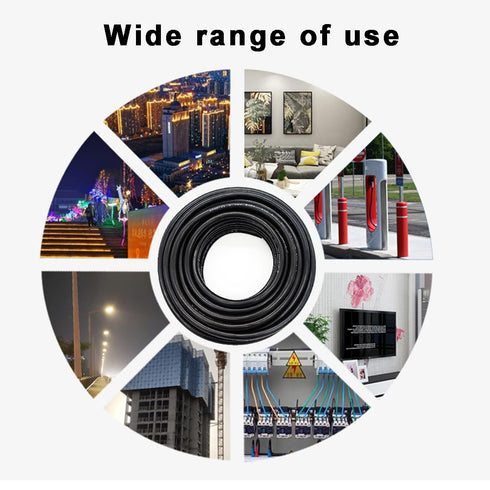 Oxygen-Free Copper 10AWG 2 Conductor Pure copper Flexible Electrical Wire Cable Stranded PVC 2Cord for Lighting Automotive Battery(10AWG-2C, 10ft)...