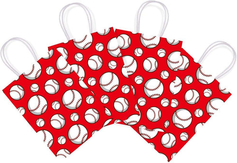 16 PCS Baseball Party Gift Bags for Baseball Party Supplies Birthday Decor Decorations Party Favor Goody Treat Candy Bag Baseball Pattern Gift Bag...
