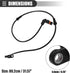 Motoforti Front Left or Right ABS Sensor, Wheel Speed Sensor, for Mercedes-Benz C300 2012-2014, Plastic, A2049052705, Black...