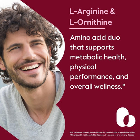 BESTVITE L-Arginine L-Ornithine 500-250 (120 Vegetarian Capsules) - No Stearates - No Fillers - Vegan - Non GMO - Gluten Free - No Calcium Silicat...