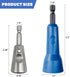 MAICON Wire Twister Tool for Drill, Drill Wire Twister, 2PCS(Blue+Silver) -Wire Twister Wire Connector Wire Twisting Tool, Wire Nut Twister for El...