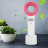 Portable Handheld Fan, Portable Mini USB Rechargeable Bladeless Fan, Three Adjustment Speeds, 360° All Around Air Suction, Handy Cooler for Home O...