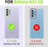 nancheng for Samsung Galaxy A32 5G Phone Case Cute Girls Women Glitter Silicone Cover with Ring Stand & Strap Lanyard - Silver...