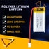 3.7V 750mAh 782240 Lipo battery Rechargeable Lithium Polymer ion Battery Pack with JST Connector...