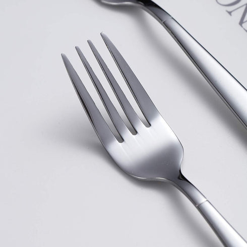 Berglander Dinner Forks of 6, Stainless Steel Modern Fork Set, Forks And Spoons Silverware, Spoons And Forks Set...