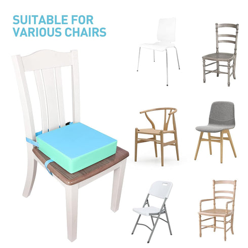 Toddler Booster Seat for Dining Table, Double Safe Adjustable Straps Portable Booster Seat Dining Table, PU Washable Kids Booster Seats, Portable ...