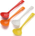 Ceramic Dessert Spoon Long Handle Dinner Spoons Set of 4 Korean Porcelain Spoons for Eating Dessert Appetizers Cereal (Multi-color)...