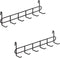 FRIADE Storage Hooks Rack, 2 Pack - Iron Wire Grid Hooks for Wall Mount Storage and Display, 10.7”x 2.8”x1.8 », Black...