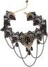Lace Choker Necklace with Bracelet Set Punk Party Gothic Vintage Handmade Retro Victorian Vampire Punk Pendant Necklace Bracelet Wristband for Wom...
