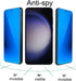2 Pack Anti-Blue Privacy Tempered Glass for Samsung Galaxy S23 Plus/Galaxy S22 Plus Mirror Anti-Spy Screen Protector Anti-Peeping Film Electroplat...