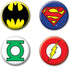 Ata-Boy DC Comics 4 Button set, 1.5" - Round Officially Licensed Collectible Pin-Back Buttons...