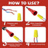 2 Pcs Wire Twister Tool for Drill Wire Twist Tool Twisting Spinner for Drill and Wire Connector Driver with 1/4" Wire Nut Twister Electrician Tool...