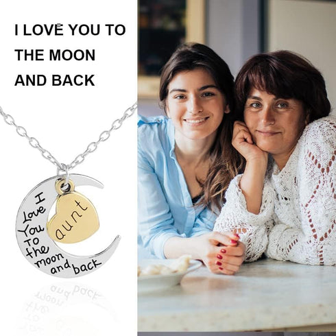 Aunt Gifts Aunt Heart Pendant Necklace Aunt Necklace Best Gift for Aunt Birthday Christmas Gifts...
