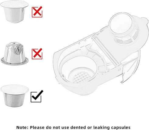 KOTLIE EM-308A Capsule Coffee Machine Pod Accessory for Nespresso Capsule...
