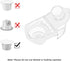 KOTLIE EM-308A Capsule Coffee Machine Pod Accessory for Nespresso Capsule...