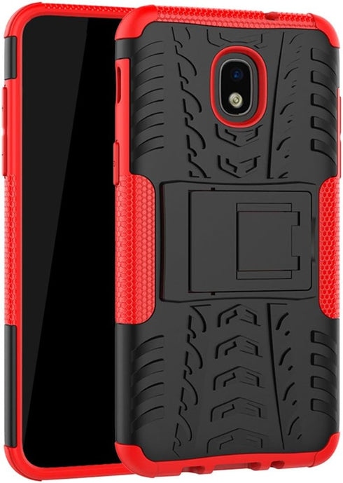 Yiakeng Galaxy J7 Refine Case - Shockproof Protective with Kickstand for Samsung J737V, J737T (Red)...