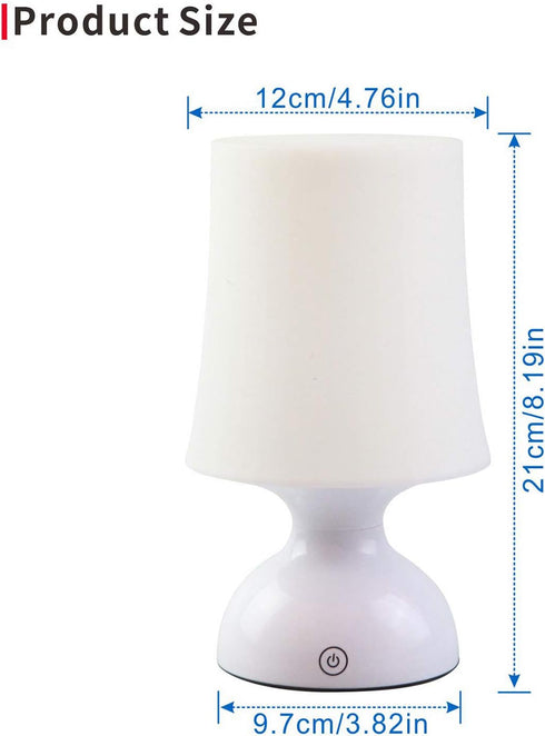 LED Mood Light, Scandinavian Lamp, Battery Powered Night Light, Cordless Night Light, 100% Electrical Safety at Home, Minimalist Table Lamp, Small...