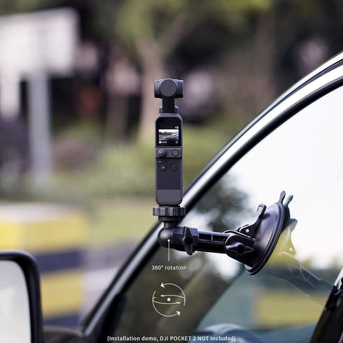 Suction Cup Compatible for DJI Pocket 2, Car Windshield Window Vehicle Boat Camera Holder for DJI Pocket 2 Suction Cup Mount Windshield Mount......