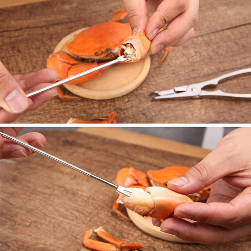 12 Pcs Crab Leg Crackers and Tools Set,mothers day gifts Including 2 Crab Leg Crackers, 4 Lobster Shellers and 6 Crab Forks/Picks...