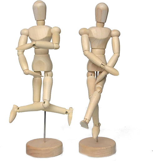Artist Wooden Manikin Mannequin Sketching Lay Figure Drawing Model Aid Human Figure Artist Draw Painting Model Mannequin Jointed Doll for Art Draw...