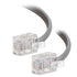 Cmple - Telephone Cord 25ft Phone Cord for Landline Male to Male 6P4C RJ11 Cable for 2 Lines Home Phone, Fax, DSL Modem, Router, Printer - Gray...