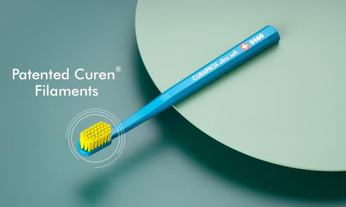 Curaprox CS 5460 Ultra-Soft Toothbrush for Adults with Ultra-Fine Filaments and Compact, Slightly Angled Toothbrush Head for Improved Tooth and Gu...