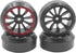 4Pack Vgoohobby RC Drift Wheels and Tires Set,RC Hard Tyres & Wheel Rims 12mm Hex Compatible with Traxxas HSP Tamiya Kyosho 1/10 Model On-Road Dri...