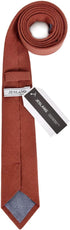 Men's Skinny Tie 2.56" Cotton Linen Necktie Perfect for Formal and Casual Occasions...