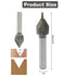 60 Degree Carbide Tip V-Groove Engraving Bit Router Bit, 1/2 Inch Cutter Diameter with 1/4 Inch Shank Cemented Carbide Woodworking Cutting Tools...