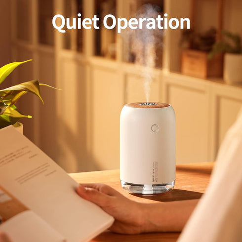 SmartDevil Portable Mini Humidifier, 500ml Small Desk Humidifier, USB Personal Desktop Humidifier for Bedroom, Office, Travel, Plants, Auto Shut-O...
