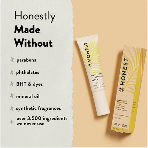 Honest Beauty Overnight Resurfacing Serum | Gently Exfoliates for Smooth Skin | 5 Types of AHA's + Hyaluronic Acid | EWG Verified + Cruelty Free |...