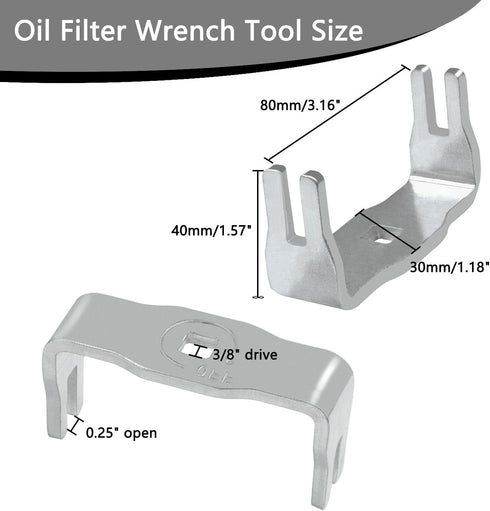 Oil Filter Wrench Removal Tool Compatible for Toyota Camry Highlander Land Cruiser Rav4 4Runner Tundra Lexus ES300h ES350...