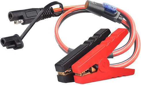 10AWG Battery Alligator Clips,SAE Quick Release Adapter to Alligator Clips with 2FT,SAE Clip Connectors Extension Charging Cable for Cars Motorcyc...