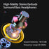 USB C Headphones, Earphones with Microphone,Type C Stereo Sound Headphones Wired in-Ear Earbuds for Samsung Galaxy S22 S21 FE OnePlus 10 9 Pro Goo...